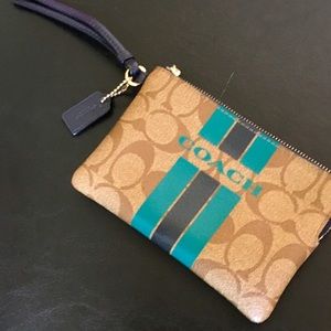 Coach Leather Wristlet
